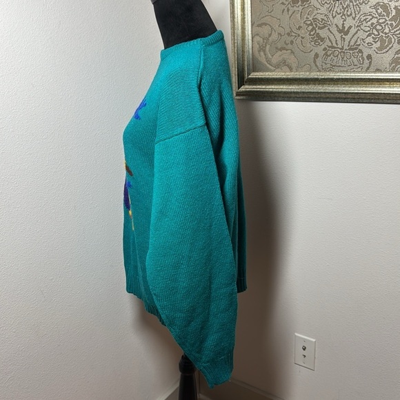 Tulchan pure new wool vintage crewneck sweater sz L - Picture 2 of 6